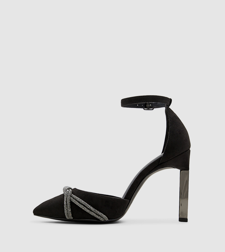 AURORAH Embellished Detail D'orsay Heel Sandals