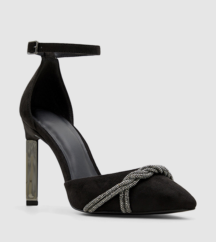 AURORAH Embellished Detail D'orsay Heel Sandals
