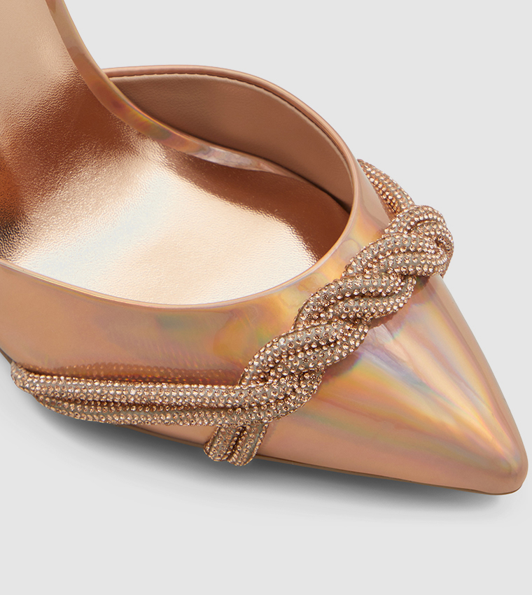 call it spring rose gold heels