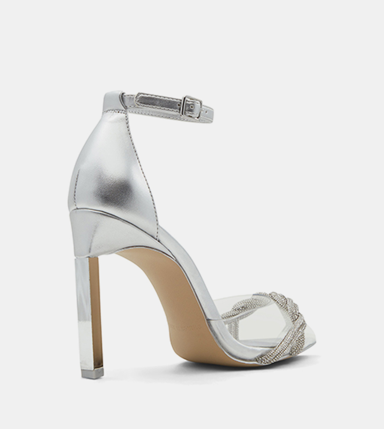 AURORAH Embellished Detail D'orsay Heel Sandals