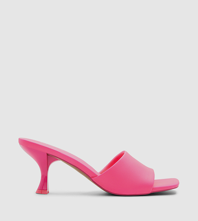 Pink open best sale toe heels