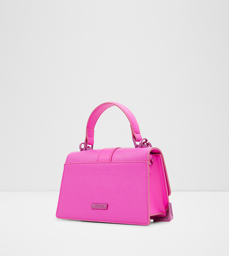 Buy Aldo AUSSEY Textured Chain Detail Top Handle Bag In Light Pink 6thStreet UAE