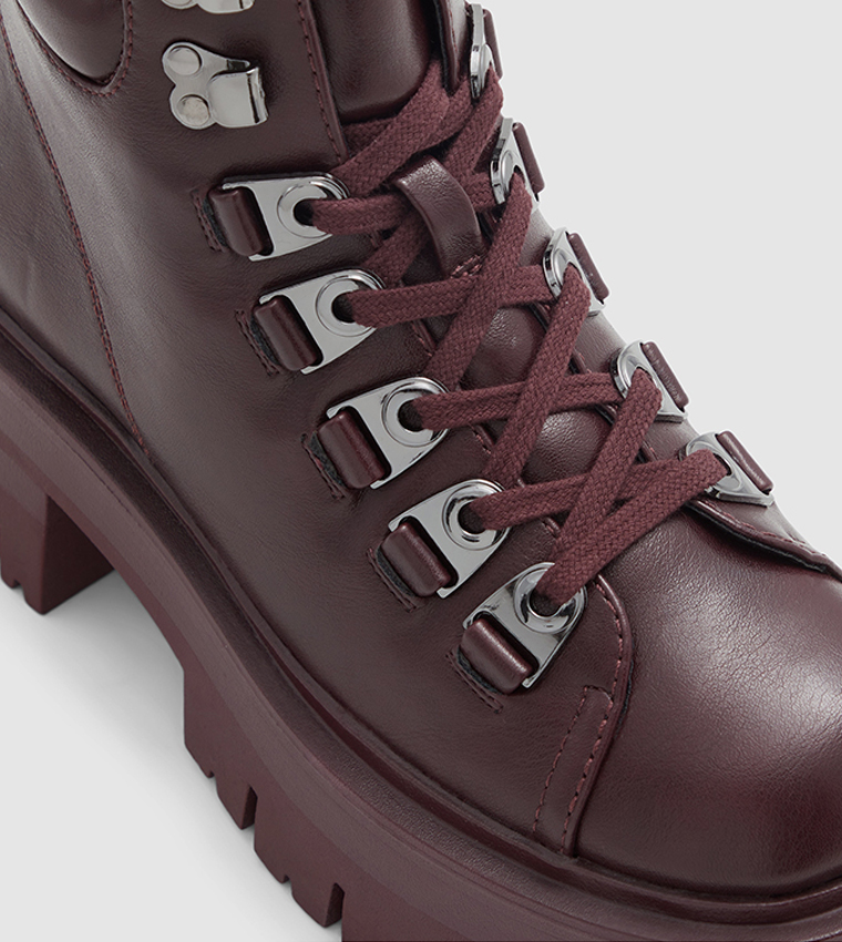 Chunky heel hiker boots deals