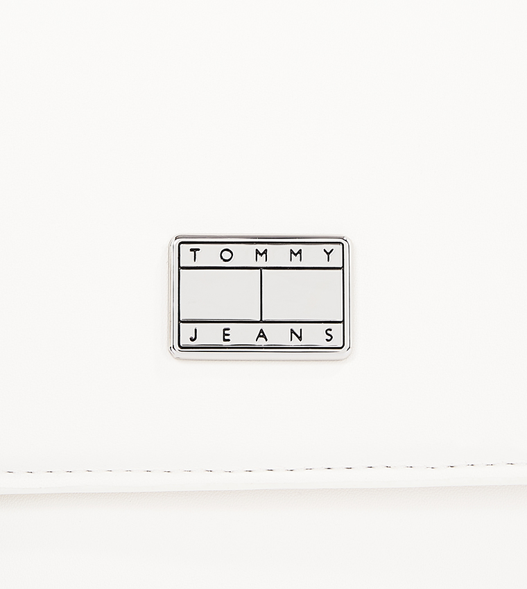 Flag Detail Top Handle Bag