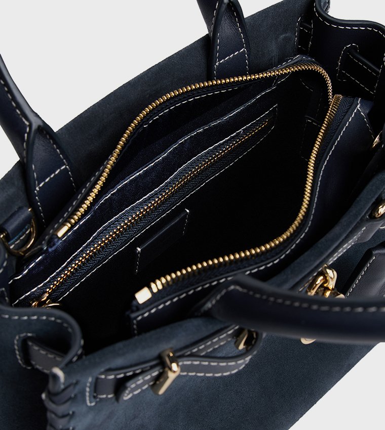 Textured Satchel Bag
