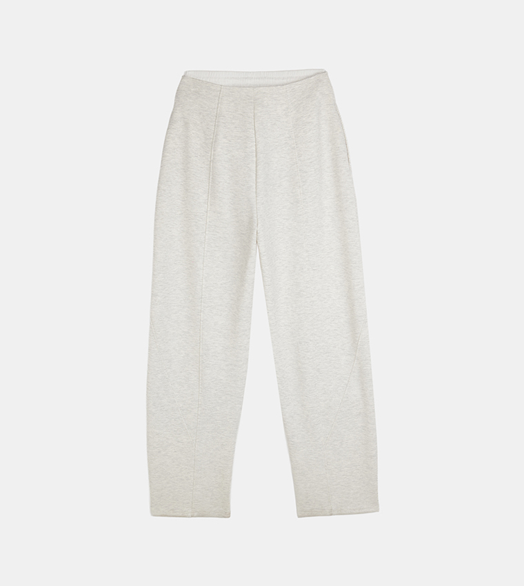 Zippered Straight Fit Sweatpants