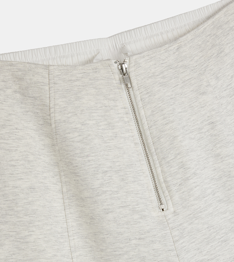 Zippered Straight Fit Sweatpants