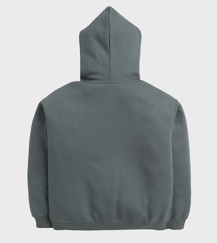Printed Cotton Fleece Hoodie