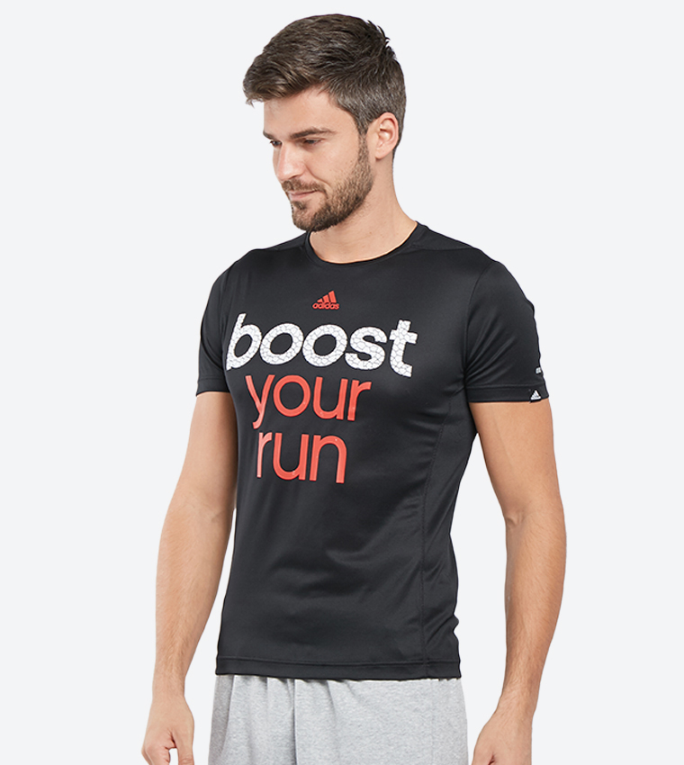 Buy Adidas Short Sleeve Pes Boost Your Run T Shirt Black AY6978 In Black 6thStreet Bahrain