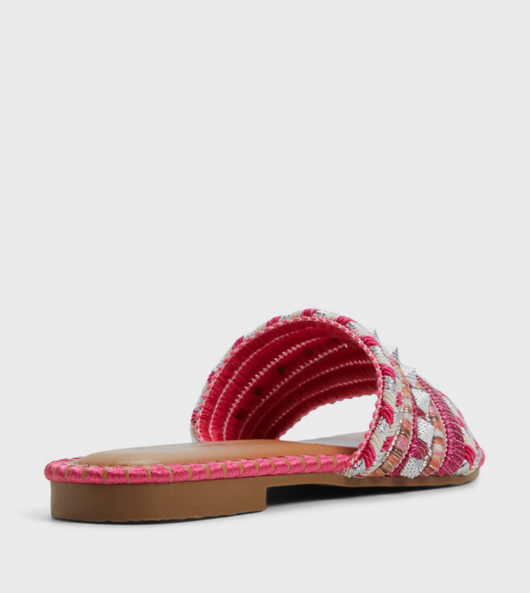 AZIZA Embellished Flat Sandals