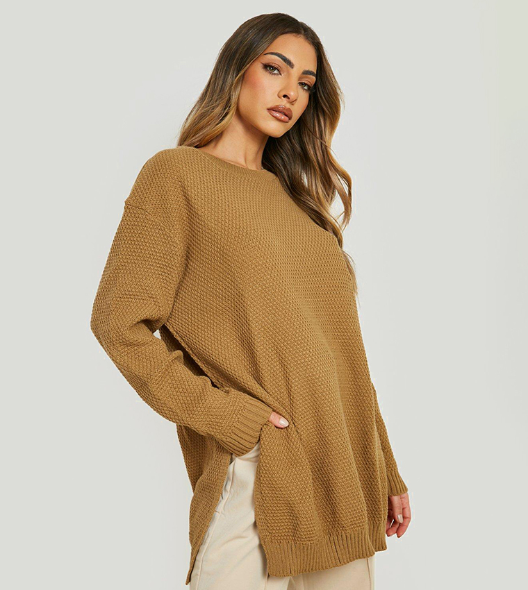 Camel tunic outlet sweater