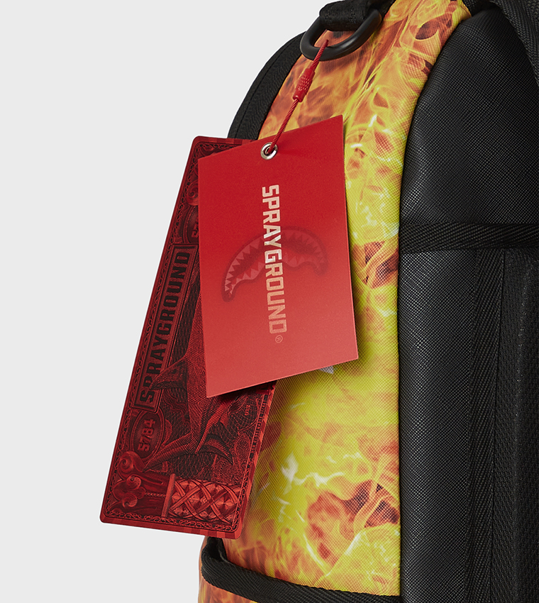 Fire sprayground backpack best sale