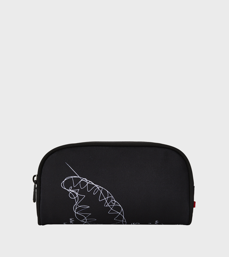 Buy Sprayground Success Scribble Shark Pencil Pouch In Black 6thStreet Qatar