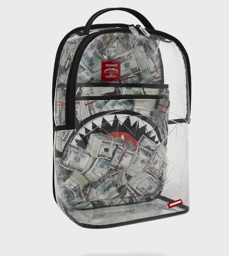 Money Pile Clear DLXS Backpack