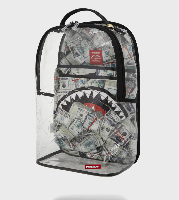 Money Pile Clear DLXS Backpack