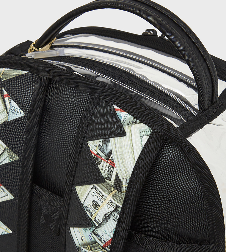 Money Pile Clear DLXS Backpack