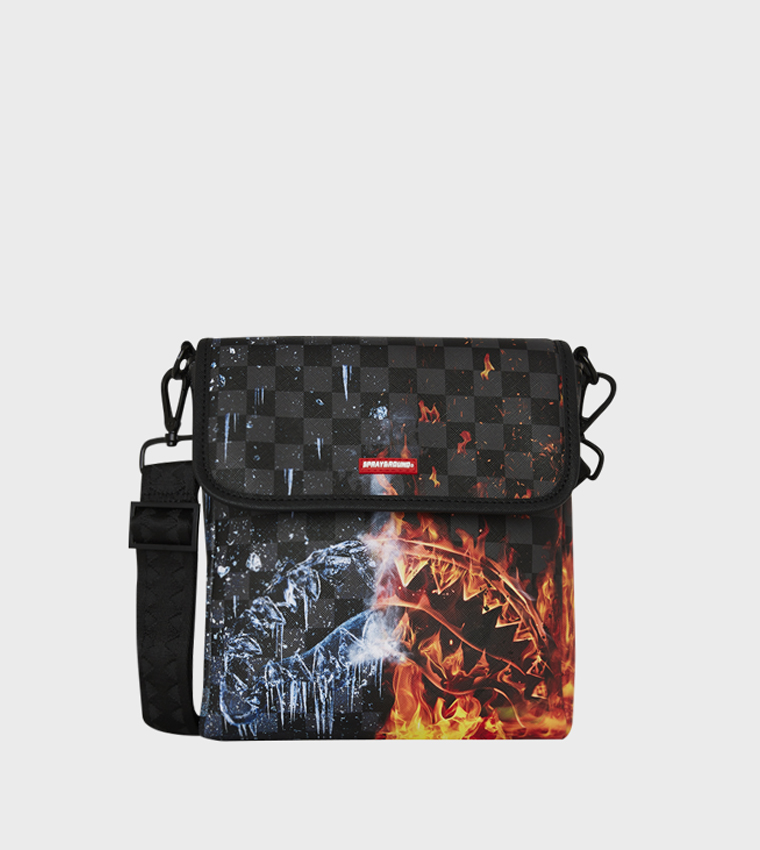 Fire & Ice Shark Messenger Sling