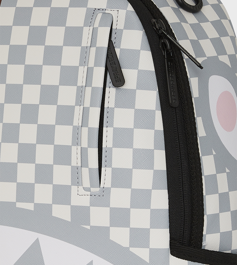 Split Brown And Cream Check DLXV Backpack