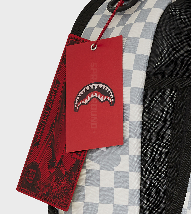 Split Brown And Cream Check DLXV Backpack