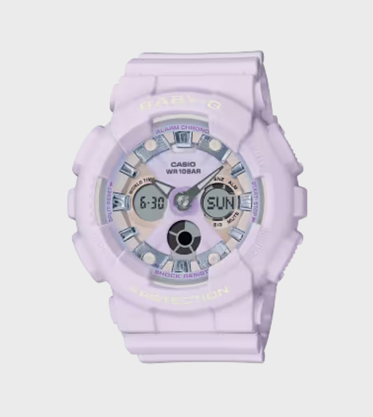 Lilac Dial Hybrid Watch