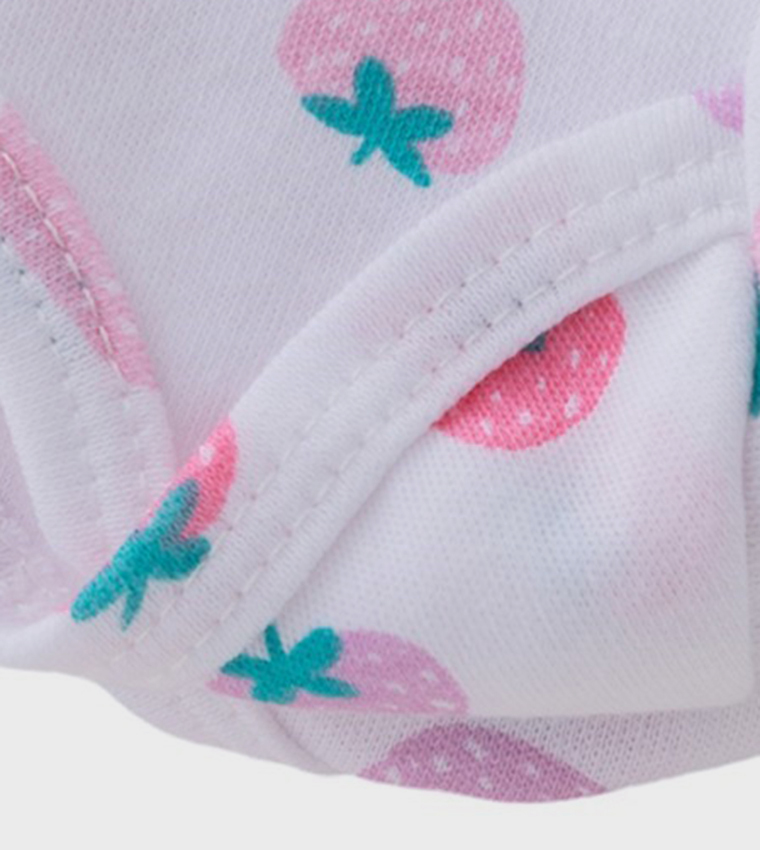 Pack of 3 Printed Bodysuits with Bow Headbands