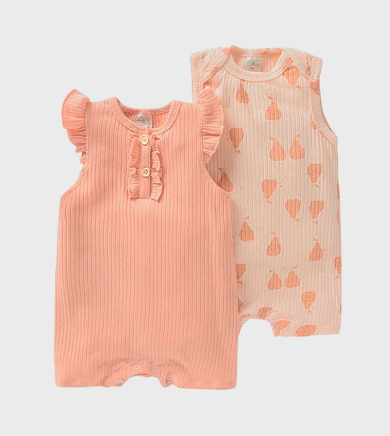 Pack of 2 Athena Printed Rompers