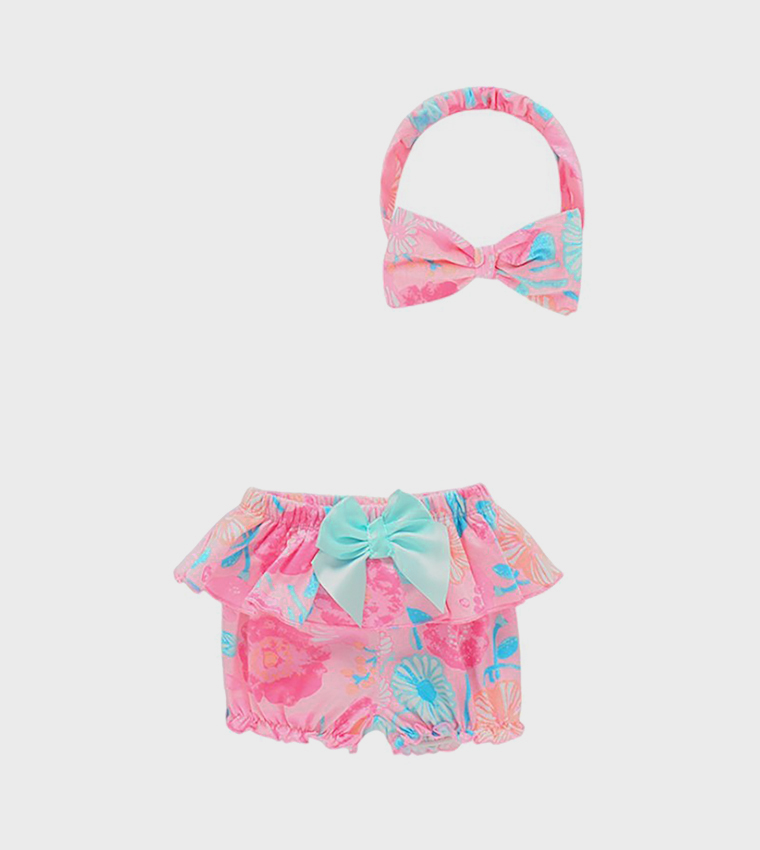 Leila Daddy's Girl Print Bodysuit Clothing Set