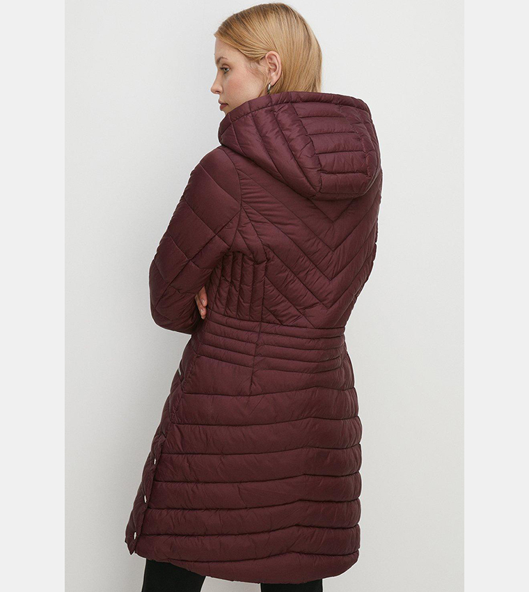 Buy Oasis Quilted Padded Packable Puffer Jacket In Red 6thStreet