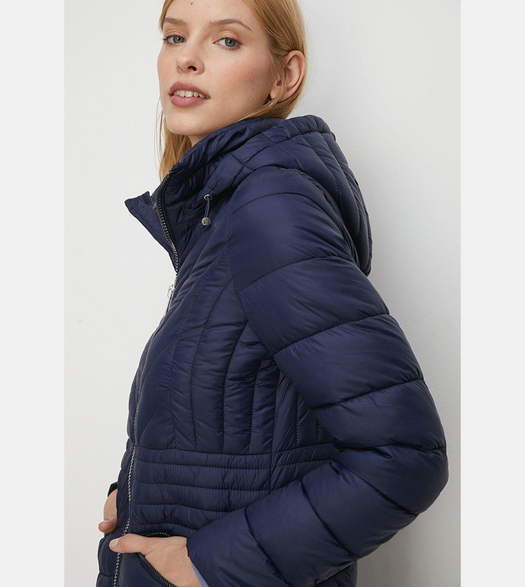 Buy Oasis Quilted Padded Packable Puffer Jacket In Navy 6thStreet Qatar