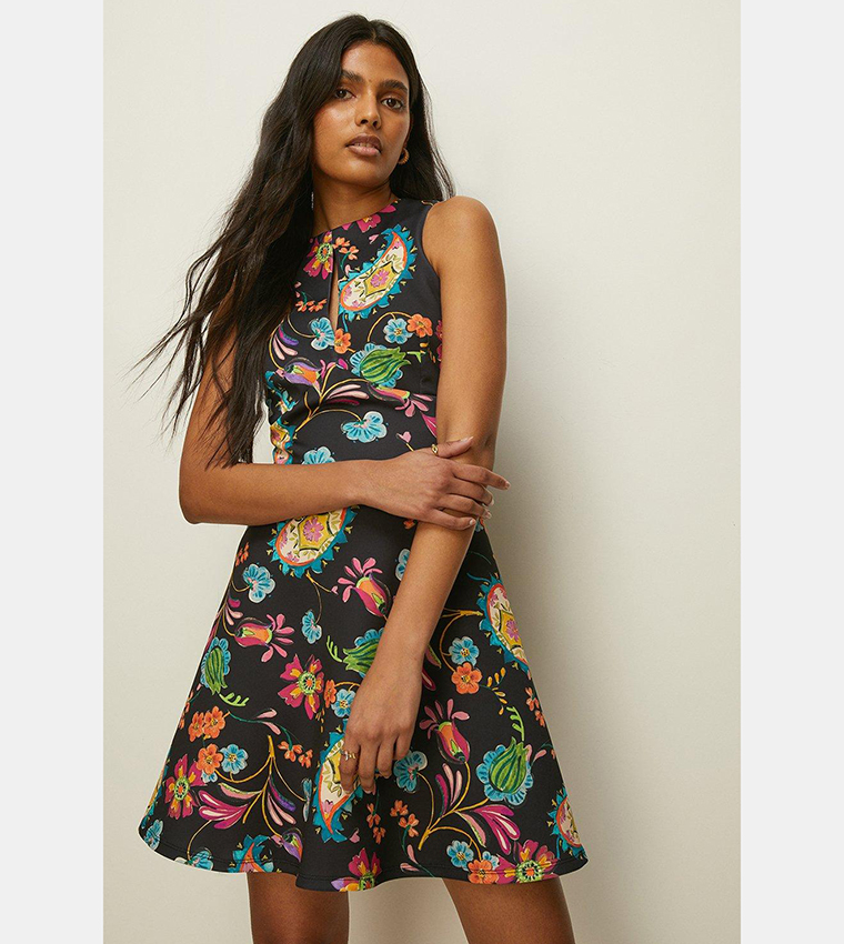 Oasis multi spot shop skater dress