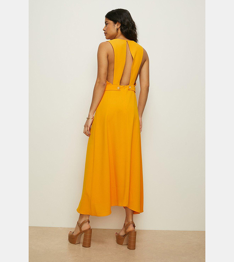 Oasis clearance ochre dress