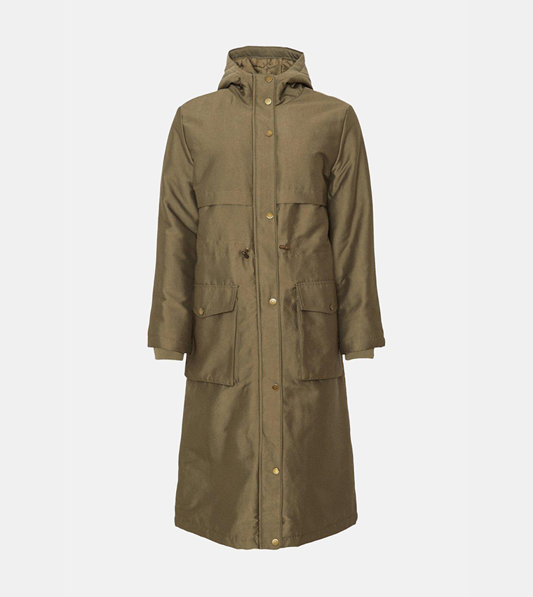 Khaki winter parka best sale