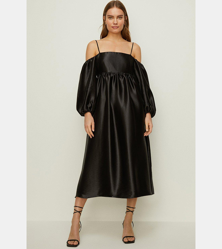 Oasis cold shop shoulder dress