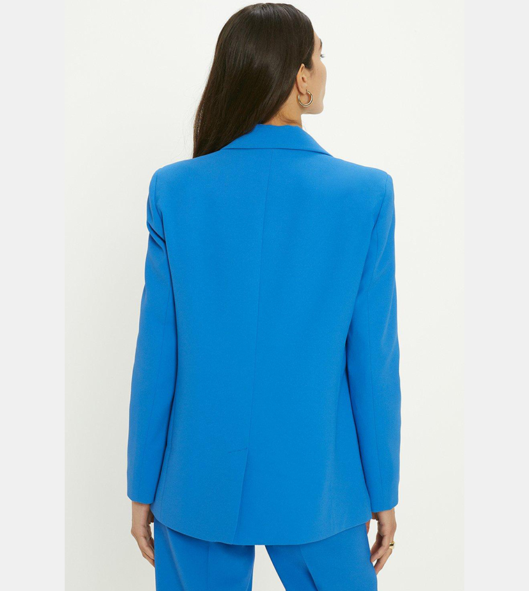 Smart Tailored Button Detail Blazer