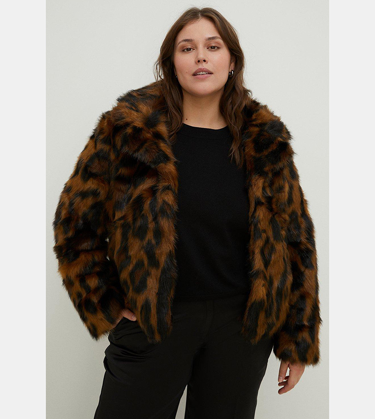 Oasis leopard print coat hotsell