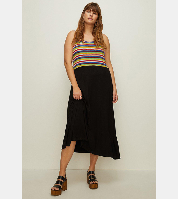 Oasis rainbow cheap skirt