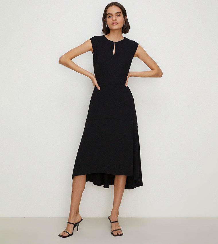 Oasis black midi dress best sale