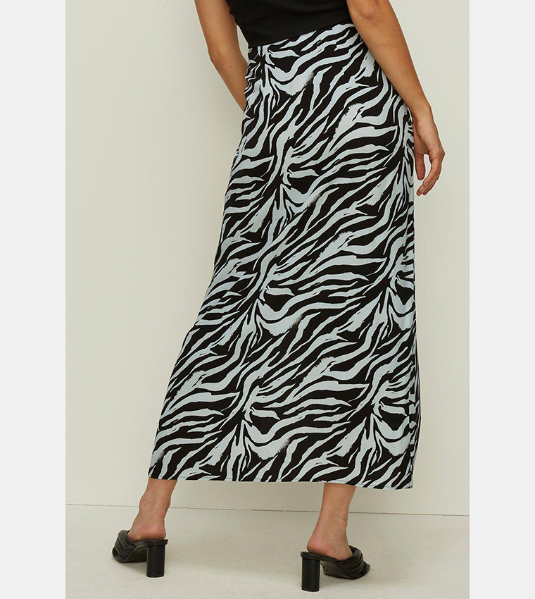 Oasis animal wrap midi sale skirt