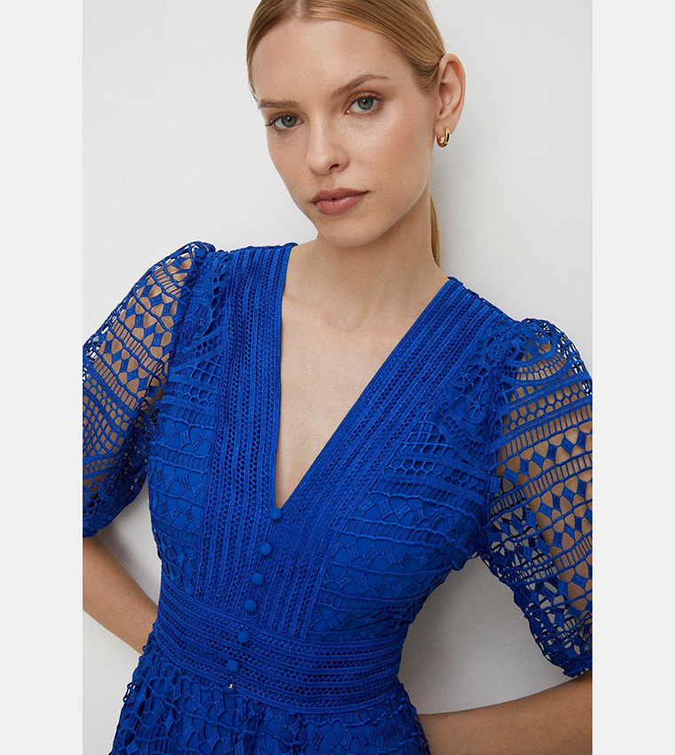 Oasis cobalt blue dress hotsell