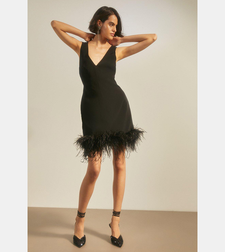 Oasis feather sale dress