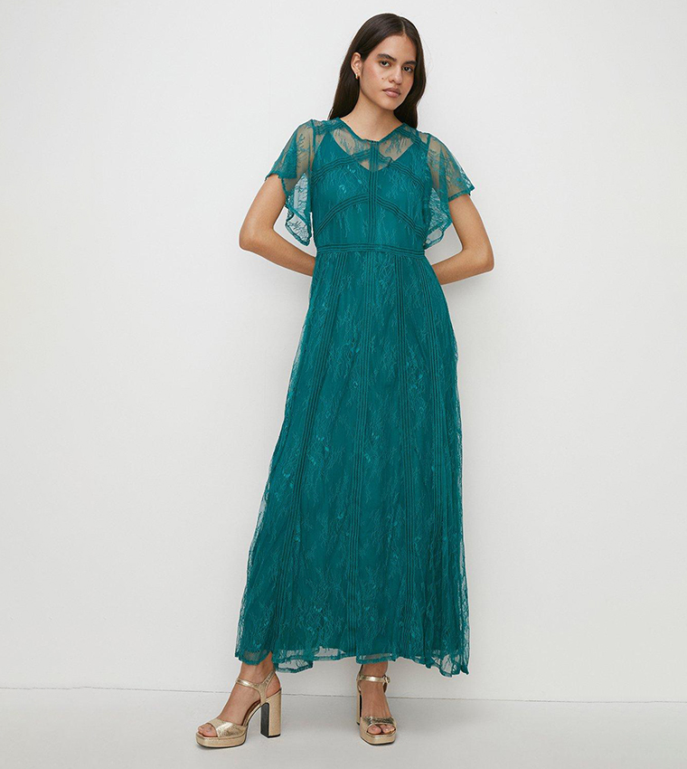 Emerald green maxi dress casual hotsell