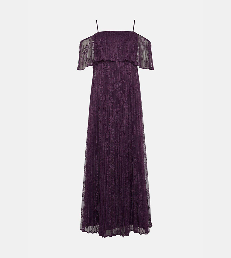 Oasis purple lace clearance dress