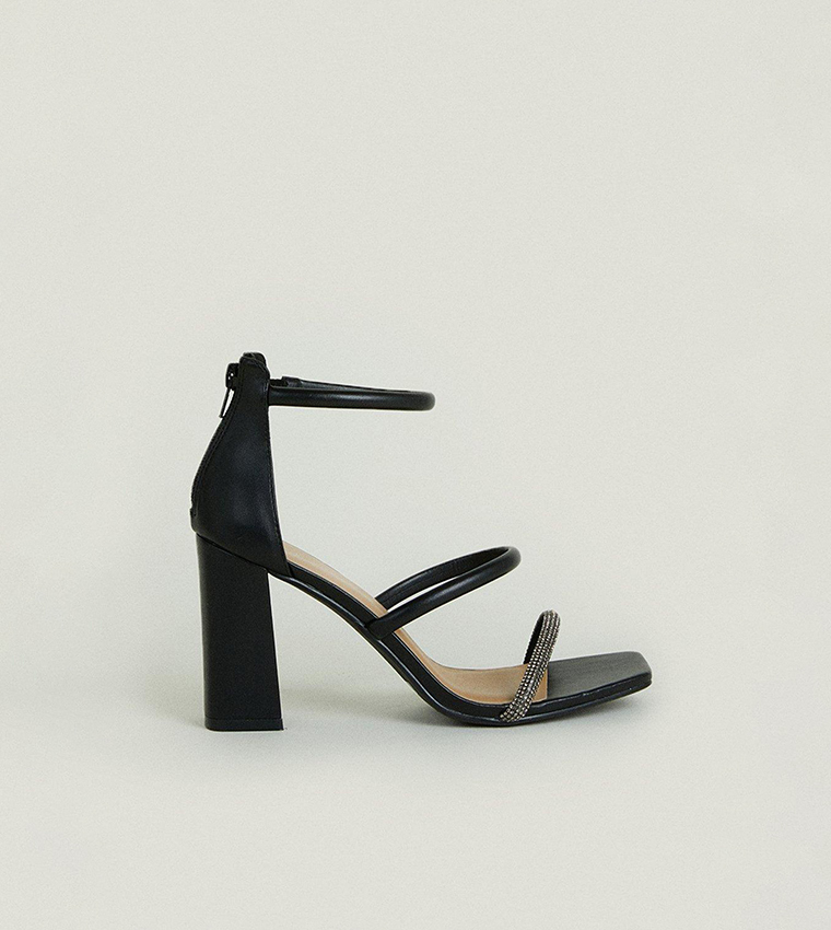 Barely there block heels online