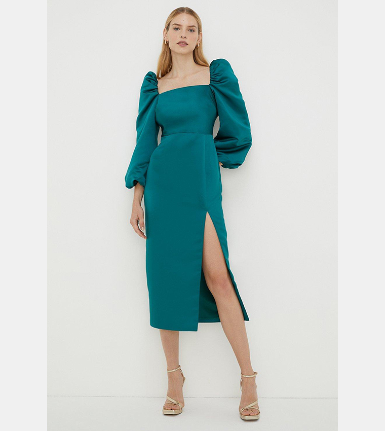 Oasis rachel pleat clearance dress