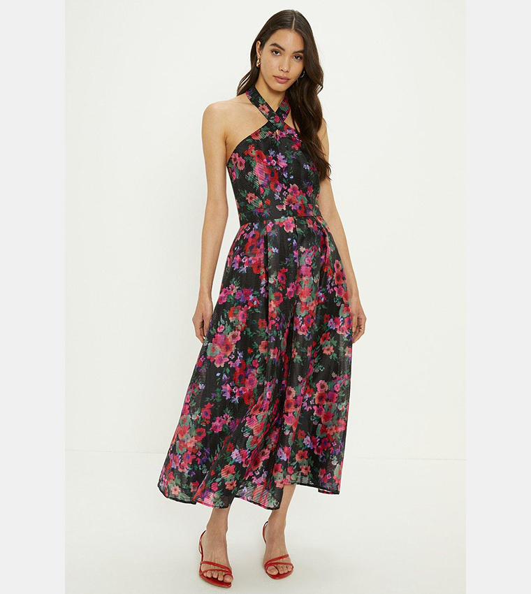 Oasis organza midi dress hotsell