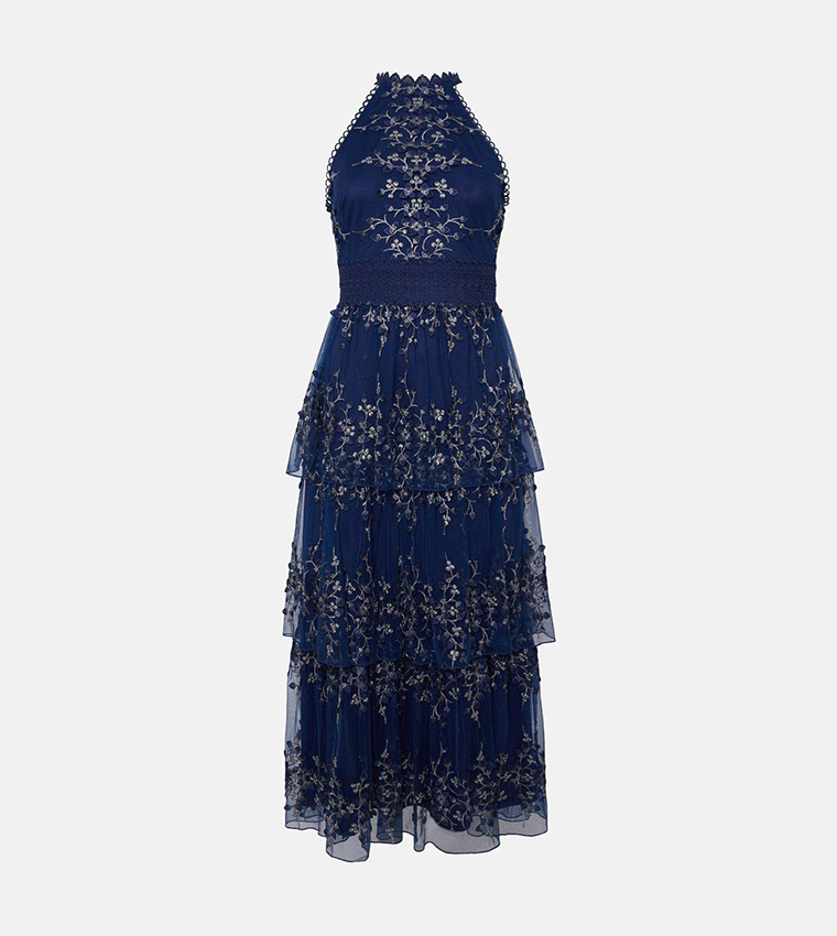 Oasis tulle midi dress best sale