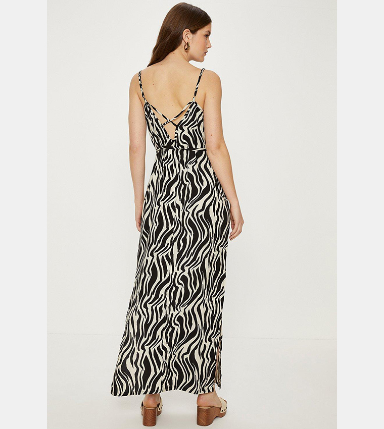 Oasis leopard shop print maxi dress