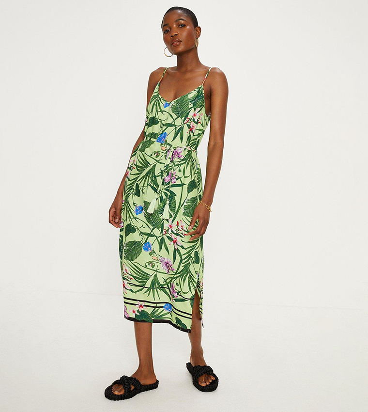 Oasis tropical print dress hotsell