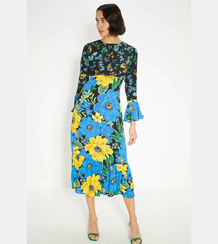 Oasis spot 2025 patched midi dress