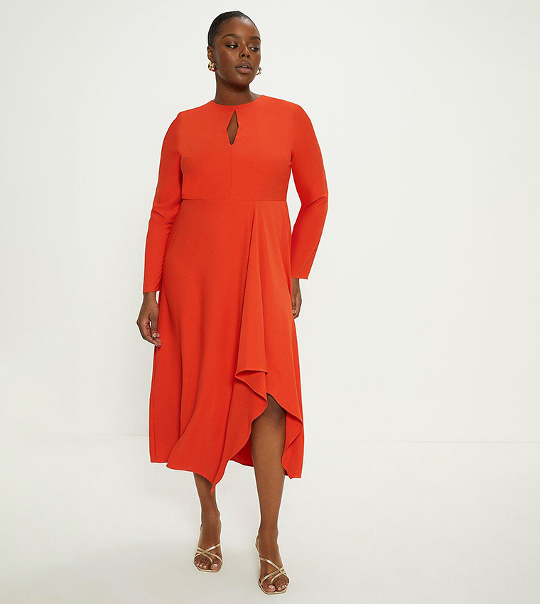 Oasis orange shop dress